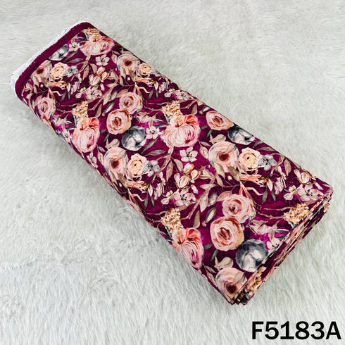 Digital Print Pashmina Fabric - F5183